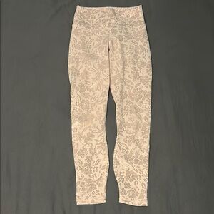 Fabletics Baby Pink Floral Leggings